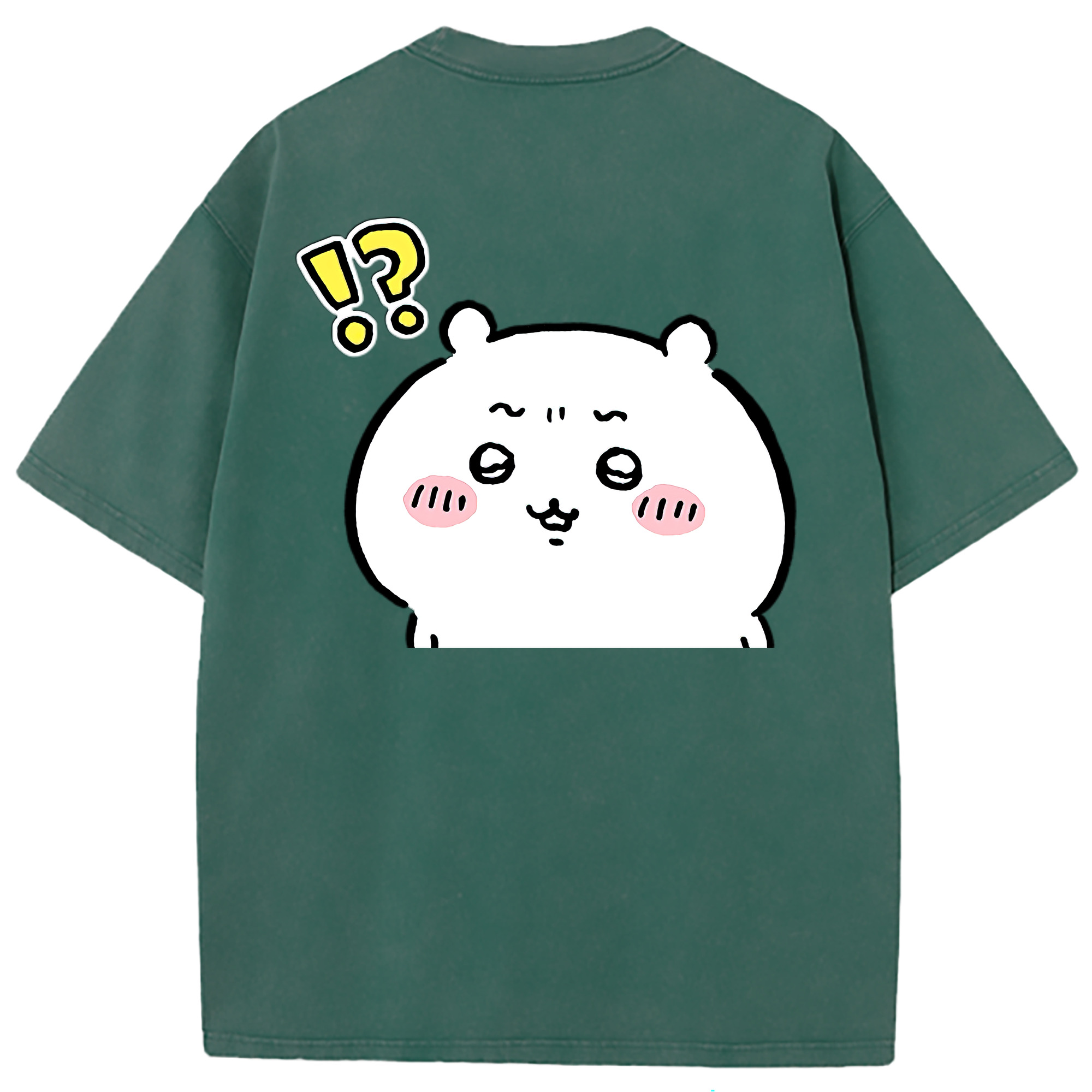 （画像用） ちいかわ ちいかわ Chii-kawa chiikawa 綿100% ヴィンテージ風 半袖Tシャツ（背面プリント）